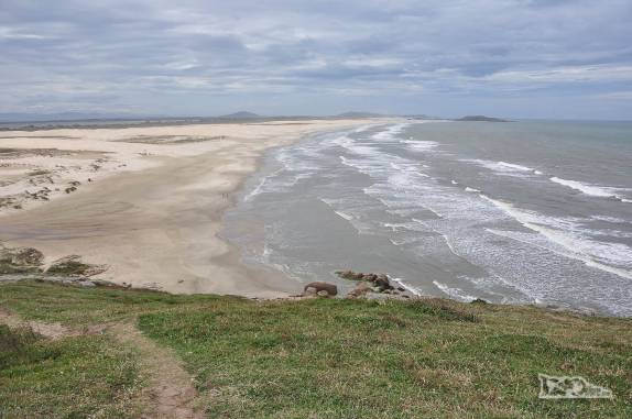 A vasta praia da Galheta, no Farol de Santa Marta, litoral sul de Santa Catarina